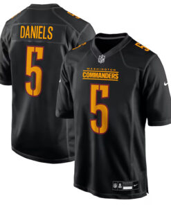 Nike Jayden Daniels Carbon Black Commanders Jersey