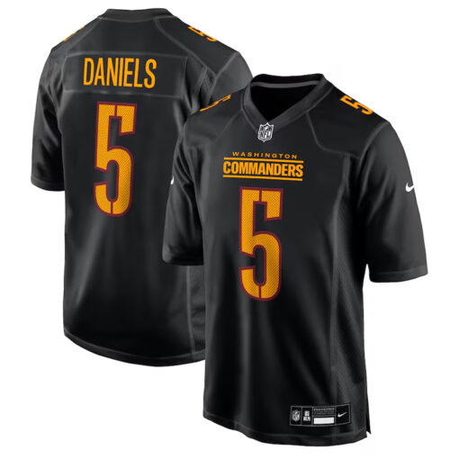 Nike Jayden Daniels Carbon Black Commanders Jersey