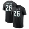 Nike Saquon Barkley Black Eagles Super Bowl LIX T-Shirt