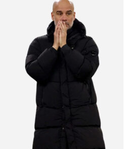 Pep Guardiola Black Puffer Coat