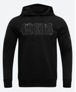 NFL San Francisco 49ers Football Team Triple Black Pull Over Hoodie