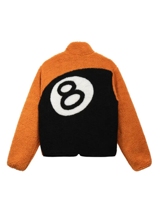 Stussy-8-Ball-Sherpa-Reversible-Jacket--orenge