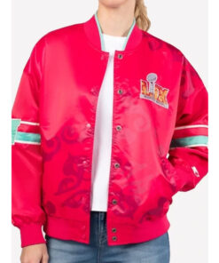 Super Bowl LIX Interception Starter Red Varsity Jacket