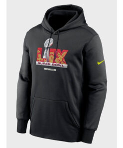 Super Bowl LIX Nike Black Performance Hoodie