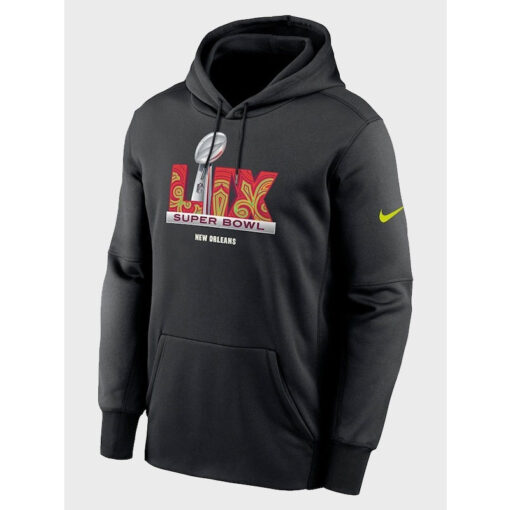 Super Bowl LIX Nike Black Performance Hoodie