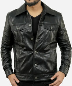 Trucker Leather Jacket