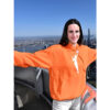 WNBA Caitlin Clark Empire State Building Orange Hoodie