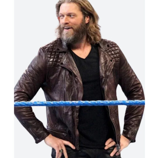 WWE Edge Brown Leather Jacket