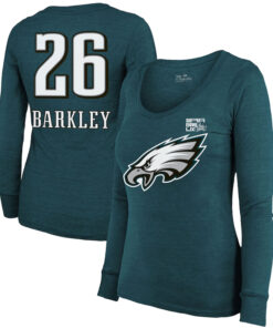 Women's Saquon Barkley Eagles Super Bowl LIX Long Sleeve T-Shirt