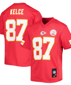 Youth Travis Kelce Red Chiefs Replica Jersey