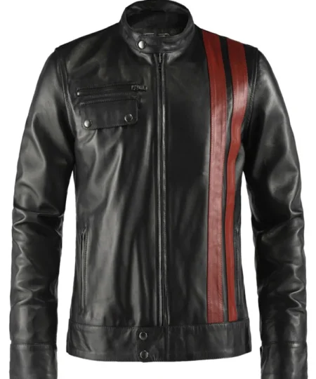 Death Race Frankenstein Black Leather Jacket