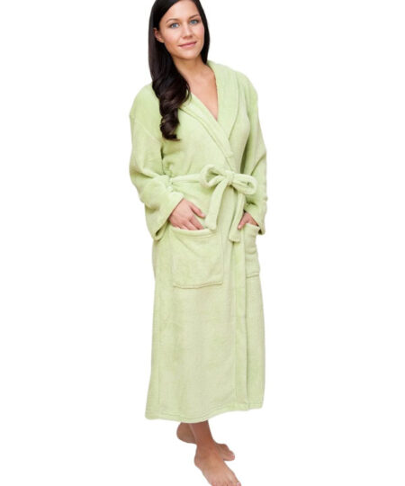 Simple Light Green Bathrobe