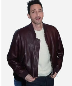 Adrien Brody Football Maroon Jacket