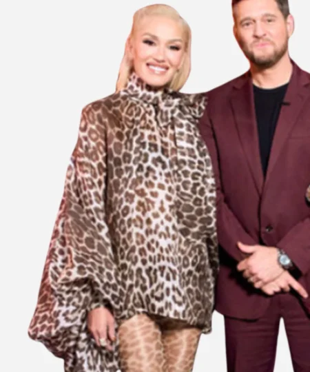 Gwen Stefani The Voice Leopard Blouse