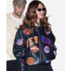 Hailey Bieber New York Knicks Jacket