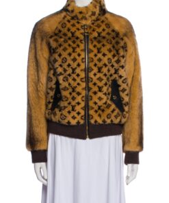 Louis Vuitton Mink Monogram Fur Jacket