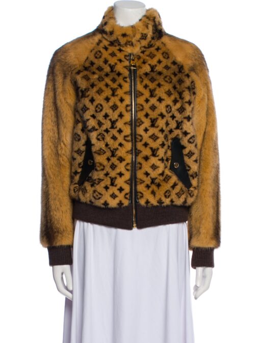 Louis Vuitton Mink Monogram Fur Jacket