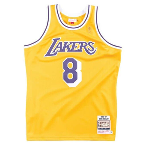 Lakers NBA Authentic Home 1996 Kobe 8 Jersey