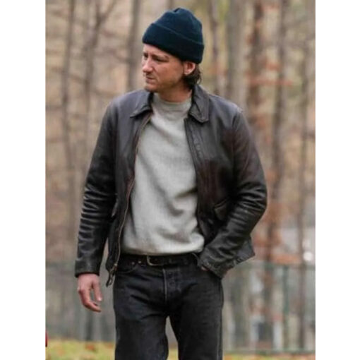 Lewis Pullman Riff Raff Leather Jacket