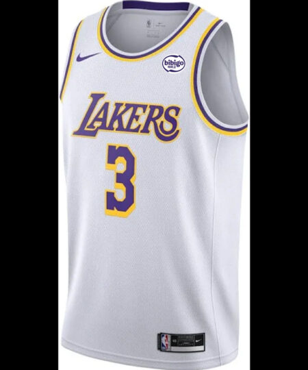 Los Angeles Lakers Anthony Davis White Association Swingman Jersey