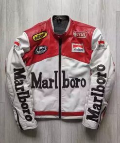 Marlboro Vintage Leather Biker Jacket