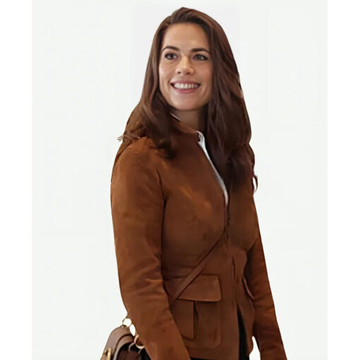 Mission Impossible Hayley Atwell Suede Leather Jacket