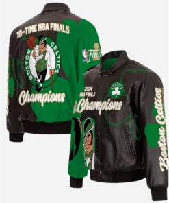 NBA Finals Champions Boston Celtics Leather Jacket