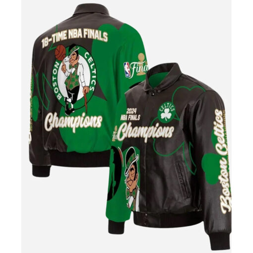 NBA Finals Champions Boston Celtics Leather Jacket