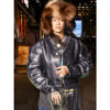 NYC Rihanna Cropped Leather Jacket