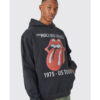 Oversized Rolling Stones Tour License Hoodie