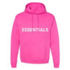 Pink Essentials Hoodie For Unisex