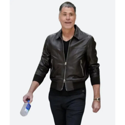 Rob Pelinka Leather Jacket