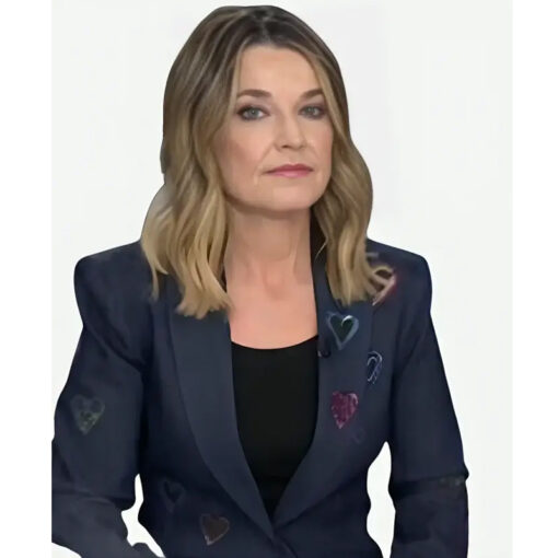 Savannah Guthrie The Today Show Heart Denim Blazer