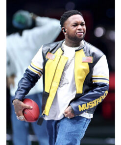 Super Bowl LIX Mustard Leather Jacket