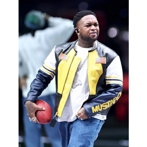 Super Bowl LIX Mustard Leather Jacket