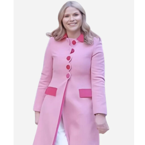 Jenna Bush The Today Show 2025 Hager Pink Scallop Coat