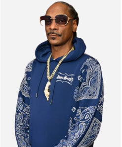 The Voice Season 26 Snoop Dogg Paisley Print Blue Pullover Hoodie