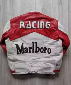 Marlboro Vintage Leather Biker Jacket