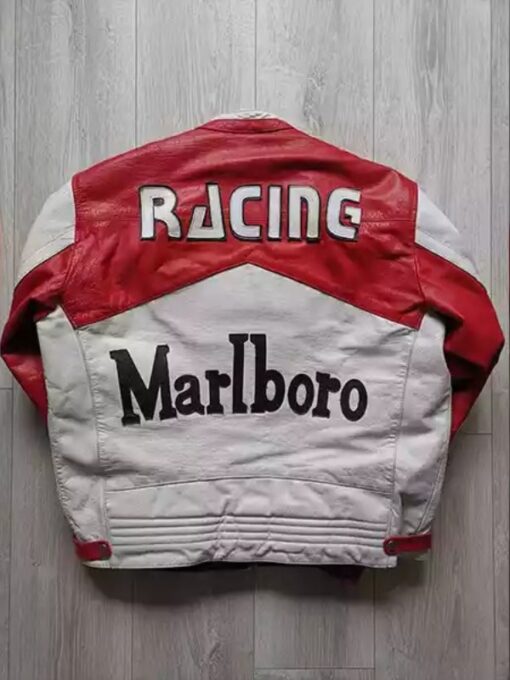 Marlboro Vintage Leather Biker Jacket