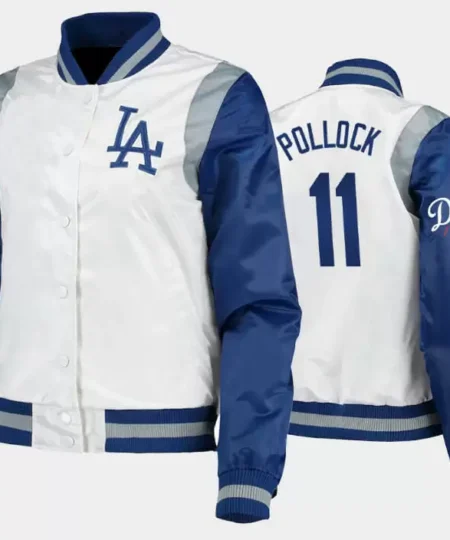 A.J Pollock Los Angeles Dodgers Satin Jacket