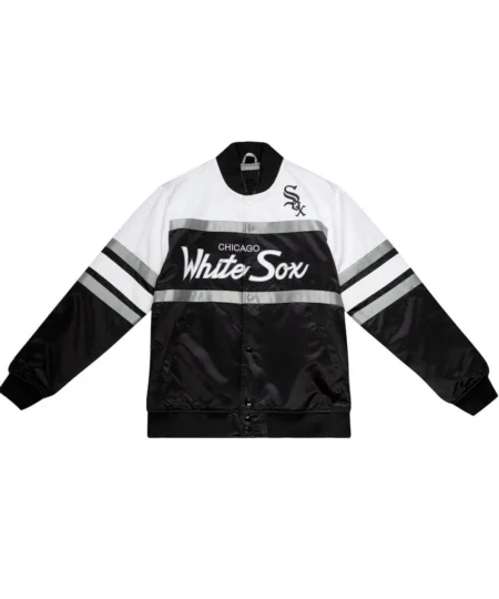Black and White Chicago White Sox Satin Jacket