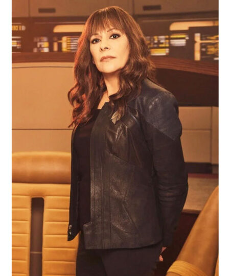 Deanna Troi Star Trek Picard Leather Jacket