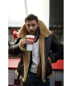 Dunkirk Tom Hardy Farrier Shearling Jacket