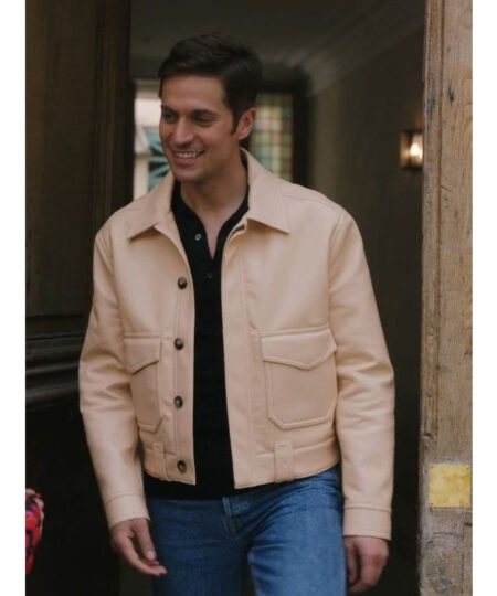 Emily in Paris Gabriel Leather Jacket