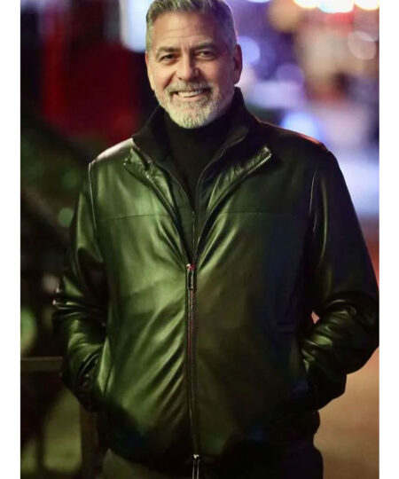 George Clooney Wolfs Leather Jacket