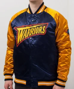 Golden State Warriors Navy & Yellow Jacket