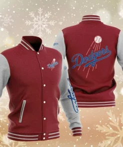 Los Angeles Dodgers Maroon Baseball Varsity Jacket