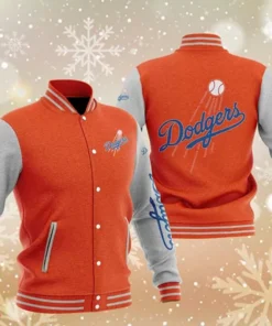 Los Angeles Dodgers Orange Baseball Varsity Jacket