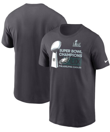 Philadelphia Eagles Super Bowl LIX Champions Black T-Shirt