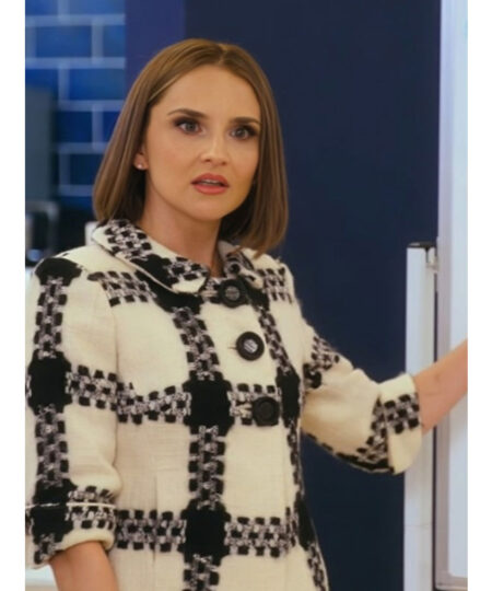 Sisterhood Inc Rachael Leigh Cook Cropped Houndstooth Jacket